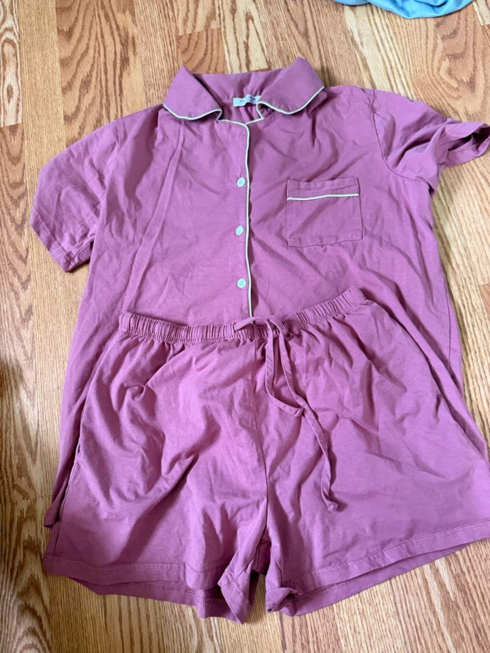 Short-Sleeve Pink Pajama Set